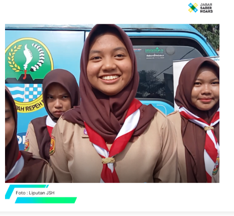 Isna, Siswi SMAN 2 Banjar : di zaman media sosial, latihan cek fakta itu sangat penting bagi para pelajar dan remaja !