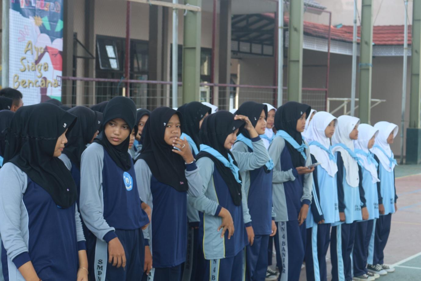 PMR SMA Negeri 2 Banjar Menggelar Latihan Gabungan “Ayo Siaga Bencana”